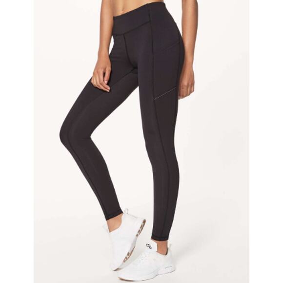 Lululemon Women's Leggings Speed Up Tight 28" Luxtreme Black Size 4 Run Pockets - Picture 1 of 10